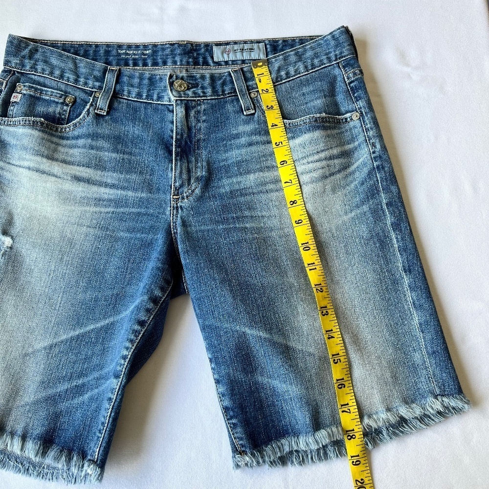 *FIRM PRICE* Adriano Goldschmied Nikki Distressed Cut-Off Relaxed Skinny Shorts - Picture 6 of 10